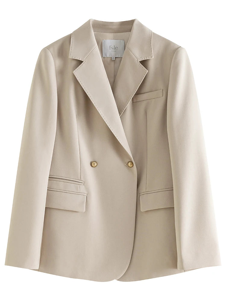 FSLE Women's Formal Blazer Suit Set - Office Lady Professional Wear