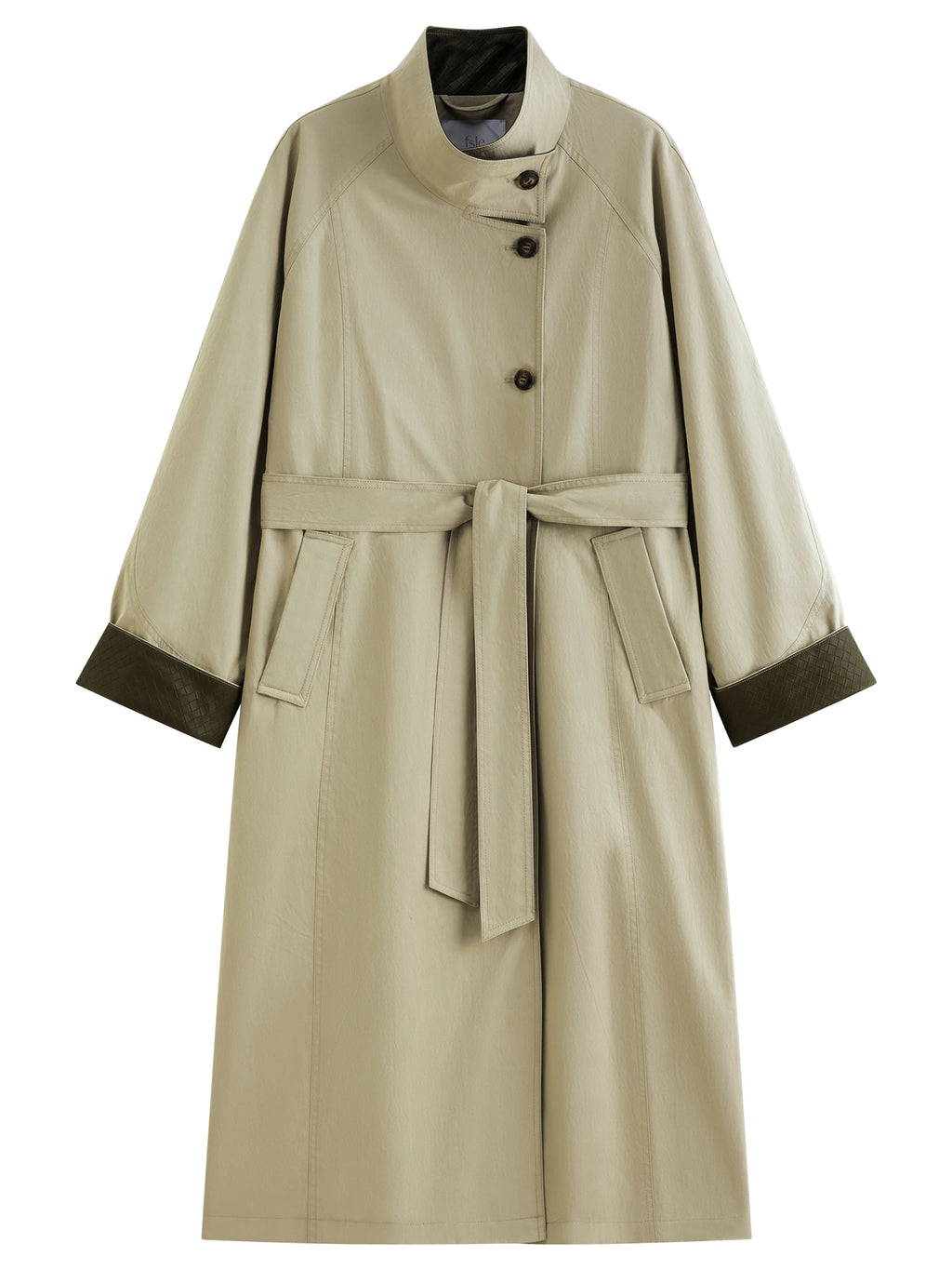 Women's Cropped Trench Coat - Minimalist Belted Urban Chic Jacket