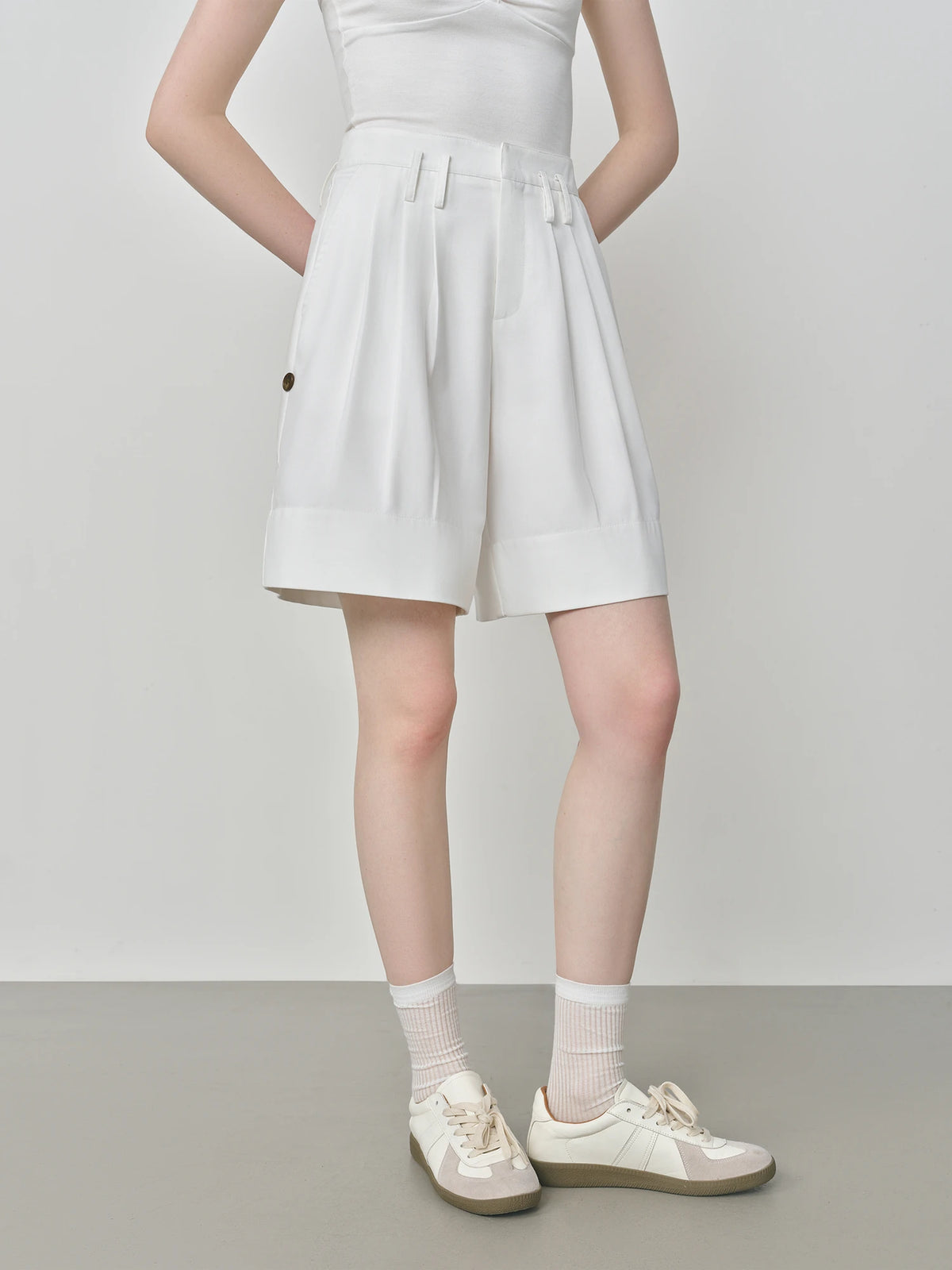 Women's Color Blocked Casual Shorts | FSLE Commute Style Summer 2025