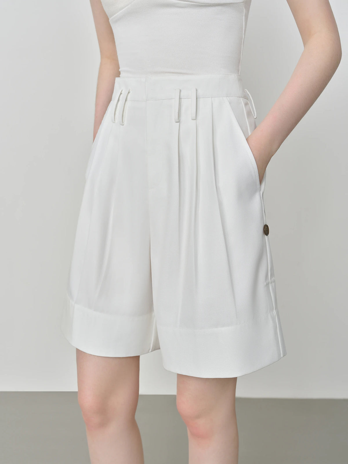 Women's Color Blocked Casual Shorts | FSLE Commute Style Summer 2025